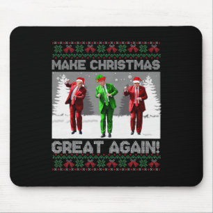 Santa Trump Dance Make Christmas Great Again Ugly Mouse Pad