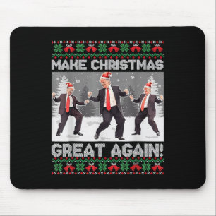 Santa Trump Dance Make Christmas Great Again Ugly Mouse Pad