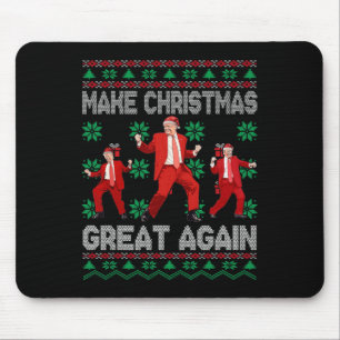 Santa Trump Dance Make Christmas Great Again Ugly Mouse Pad