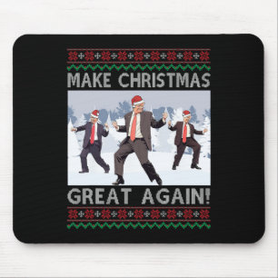 Santa Trump Dance Make Christmas Great Again Ugly Mouse Pad