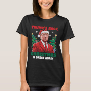 Santa Trump Dance Make Christmas Great Again Ugly  T-Shirt