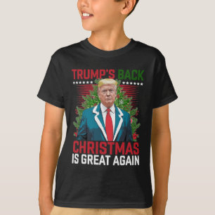 Santa Trump Dance Make Christmas Great Again Ugly  T-Shirt