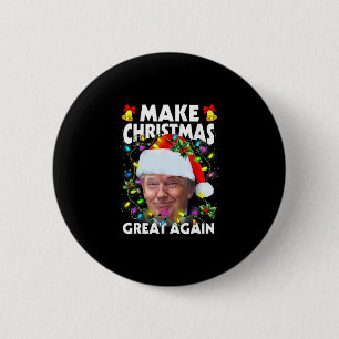Santa Trump Make Christmas Great Again Ugly Xmas P 2 Inch Round Button