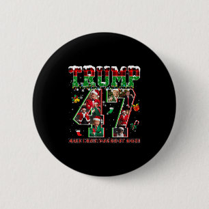 Santa Trump Make Christmas Great Again Ugly Xmas P 2 Inch Round Button