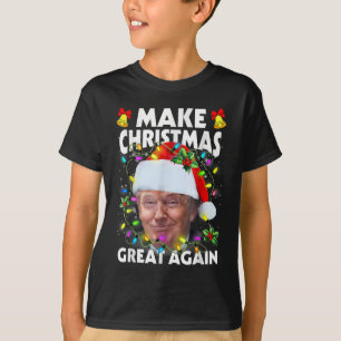Santa Trump Make Christmas Great Again Ugly Xmas P T-Shirt