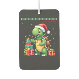Santa Turtle Christmas Ugly Sweater Funny Holiday Air Freshener