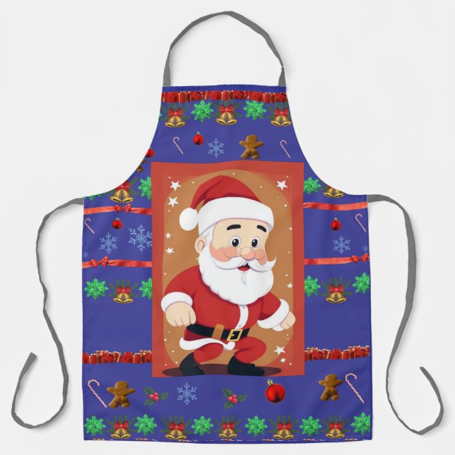 Santa Ugly Sweater Apron (Front)
