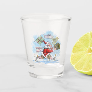Santa Unprepared shot glass