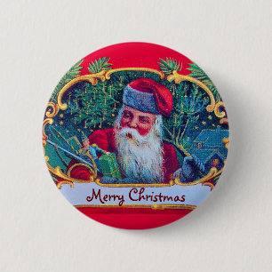 SANTA VINTAGE And Christmas Gifts 2 Inch Round Button