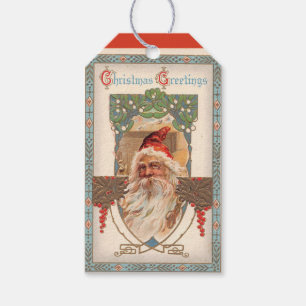 Santa Vintage Gift Tag