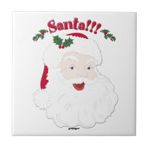 Santa!! Vintage Style Christmas Santa Tile