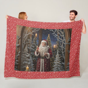 Santa Visits Fleece Blanket