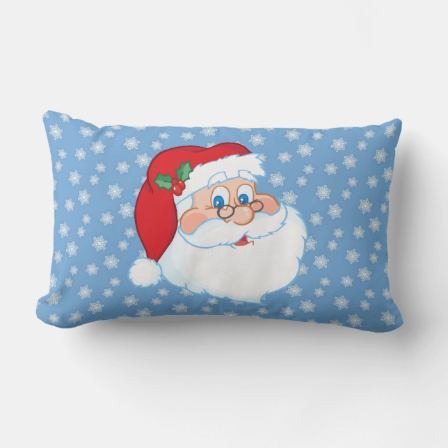 Santa Wearing Glasses Pillow (Front)