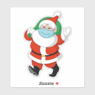 Santa wearing medical mask