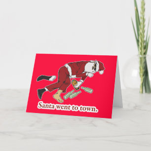 santa went to town holiday card