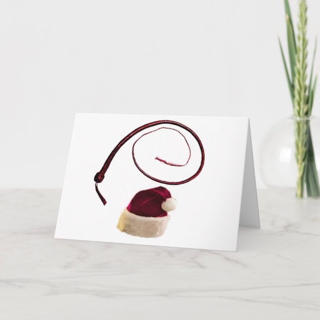 SANTA WHIP HOLIDAY CARD (Front)