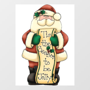 Santa Window Cling