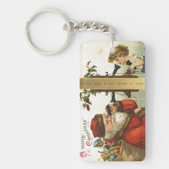 Santa Wish I Thee Keychain (Front)