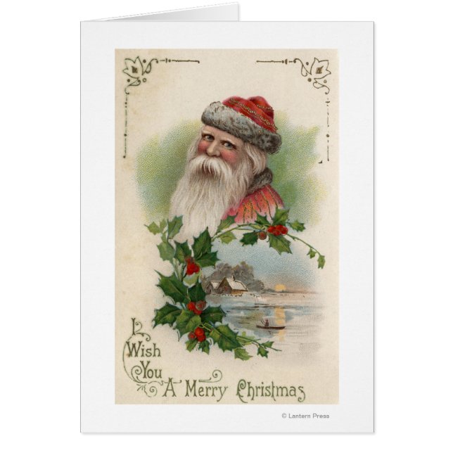 Santa with a Lake Scene (Front)