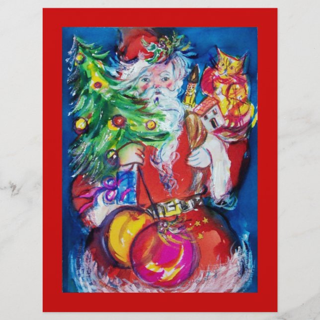 SANTA WITH CHRISTMAS TREE AND GIFTS FLYER (Front)