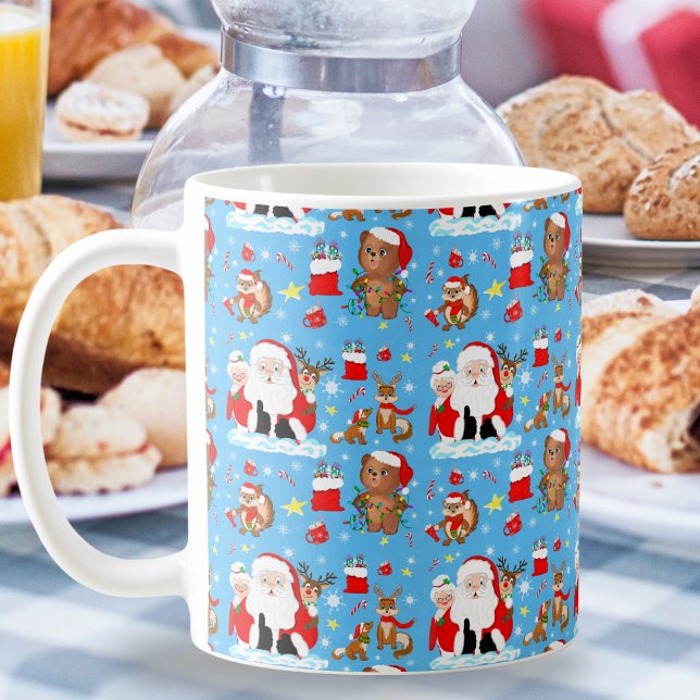 Santa With Forest Animals  Coffee Mug (Creator Uploaded)