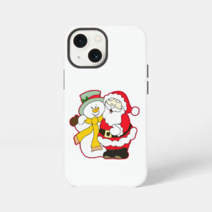 SANTA WITH ICE MAN AT CHRISTMAS. HO! HO! HO! iPhone 13 MINI CASE