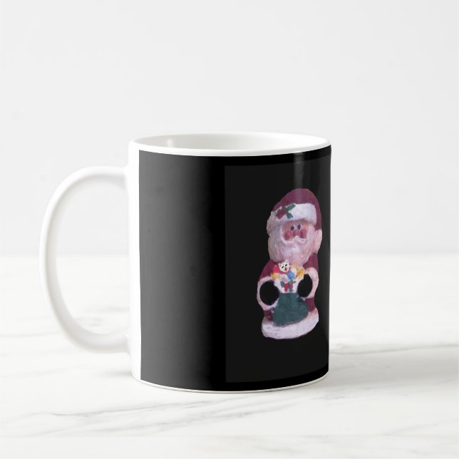 SANTA WITH KITTEN MUG  COLLECTIBLE (Left)