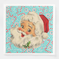 Santa with Peppermints