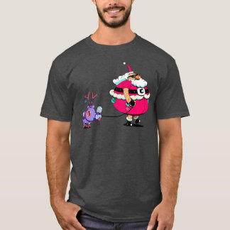 santa with retro T-Shirt