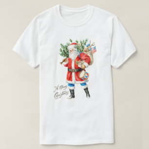 Santa with Toys and Drum T-Shirt