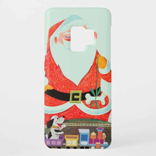 Santa with Train Case-Mate Samsung Galaxy Case (Back)
