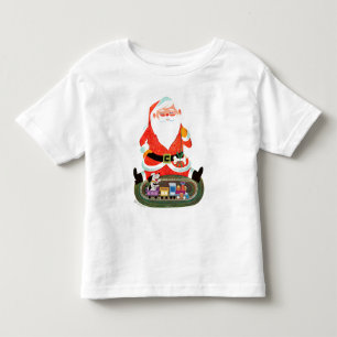 Santa with Train Toddler T-shirt