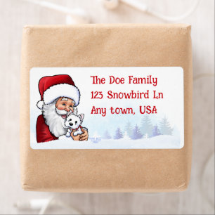 Santa With Westies Christmas
