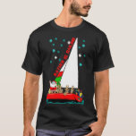 Santa Would Rather Be Sailing at Christmas Classic T-Shirt<br><div class="desc">Santa Would Rather Be Sailing at Christmas Classic TShirt .Come shop fashionable and comfortable sailing t-shirts! Visit us now and discover something that's perfect for you. Don't miss out!</div>