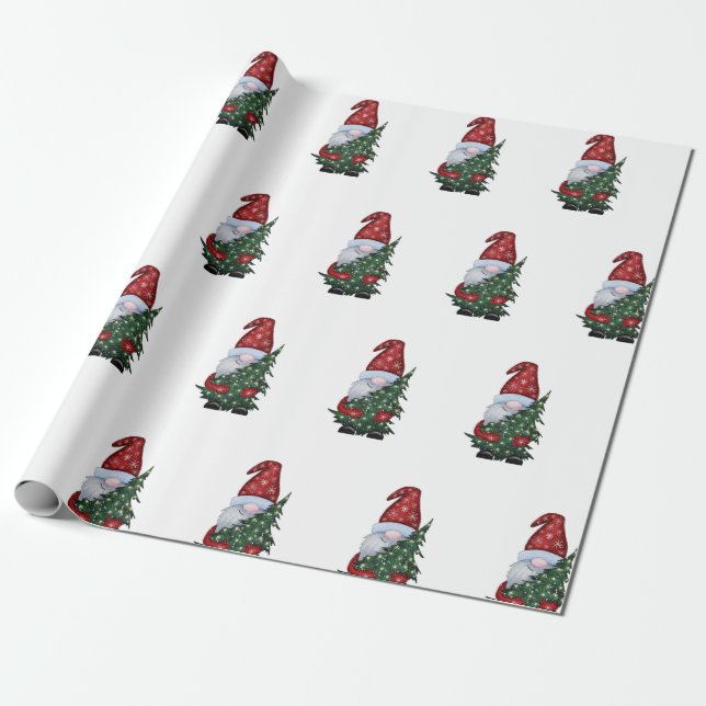 Santa Wrapping Paper (Unrolled)