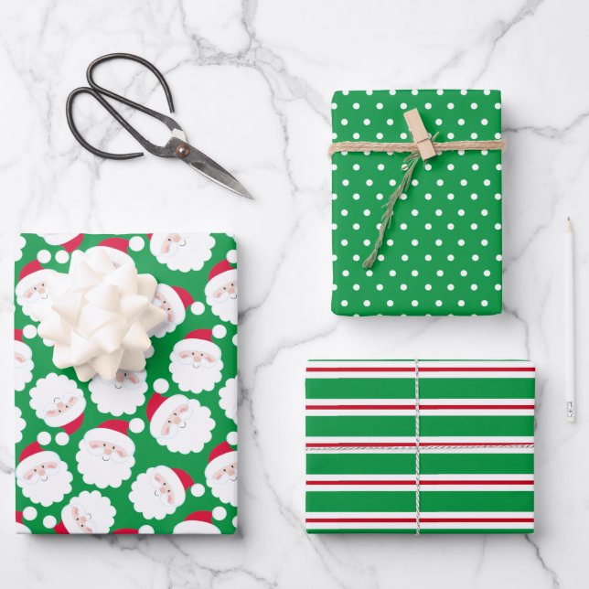 Santa Wrapping Paper Sheet (Front)