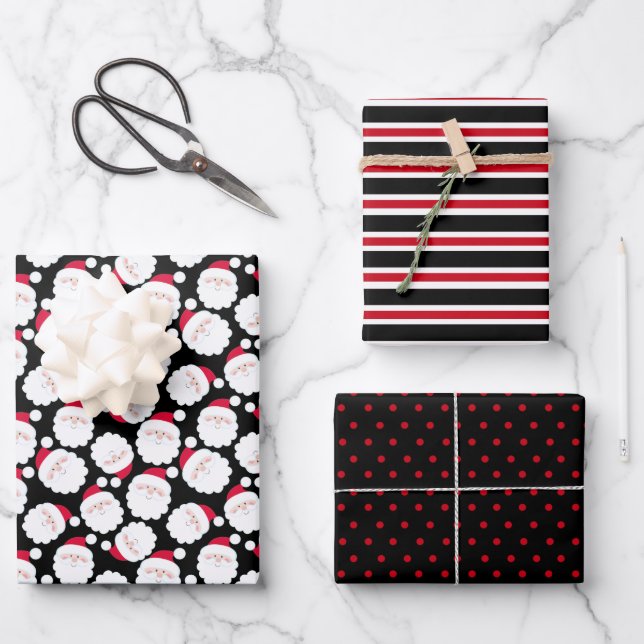 Santa Wrapping Paper Sheet (Front)