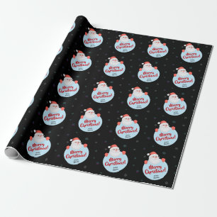 Santa wrapping paper Xmas gift Christmas gift wrap