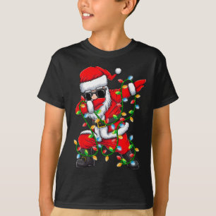 Santa Xmas Lights Girls Boys Kids Christmas Gifts  T-Shirt