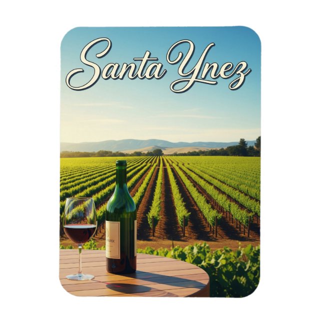 Santa Ynez California Magnet (Vertical)