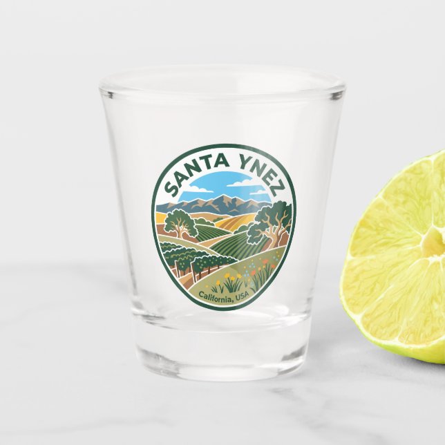 Santa Ynez USA Shot Glass (Front)