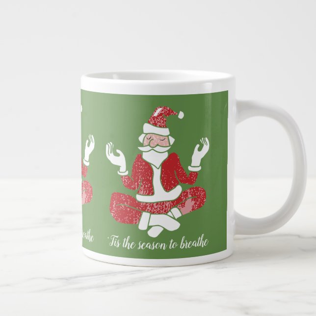 Santa Yoga | Mug géant (Droite)