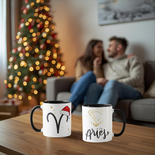 Santa Zodiac Aries Mug