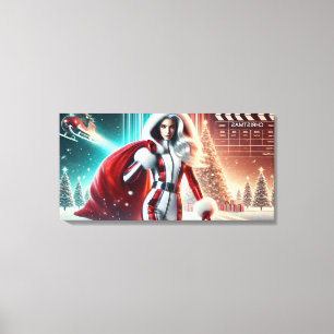 santagirl movie canvas print