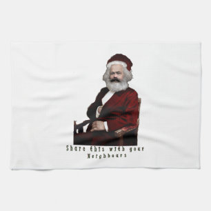 SantaKarl MarXmas Kitchen Towel