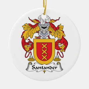 Santander Family Crest Ceramic Ornament