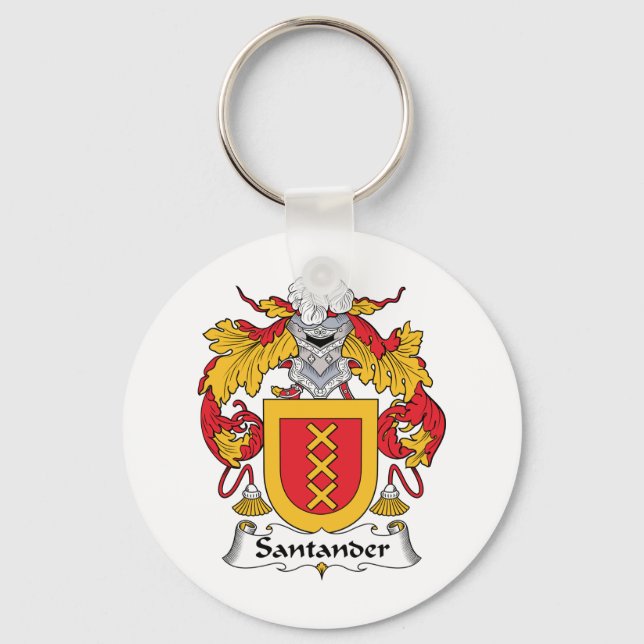 Santander Family Crest Keychain (Front)