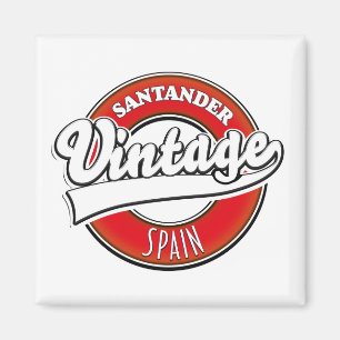 Santander Spain vintage style logo Magnet