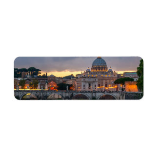 Sant'Angelo bridge Saint Peter Basilica Rome Italy