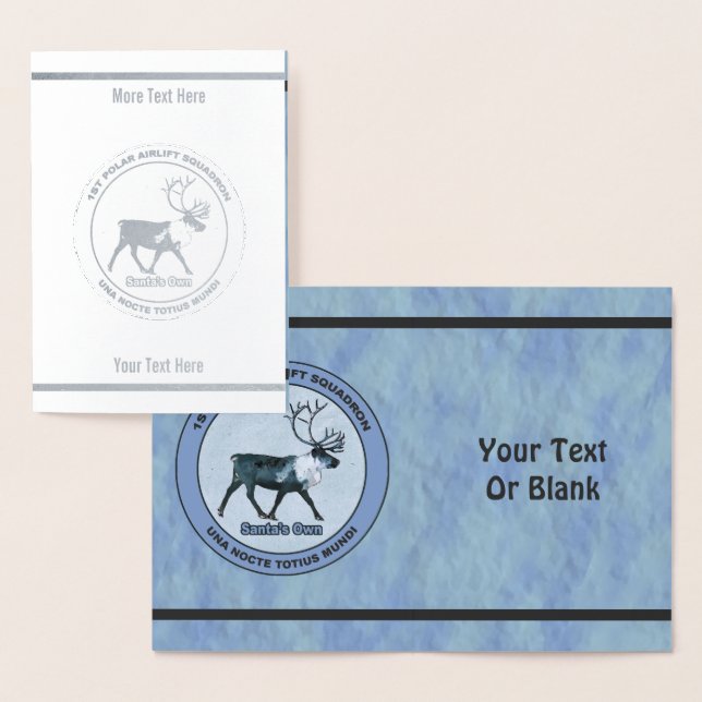 Santa's 1st Polar Airlift Sqdn - Subdued Foil Card (Display)